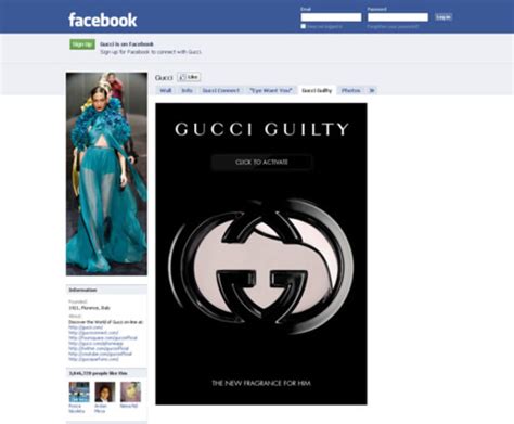 what is Gucci Facebook page